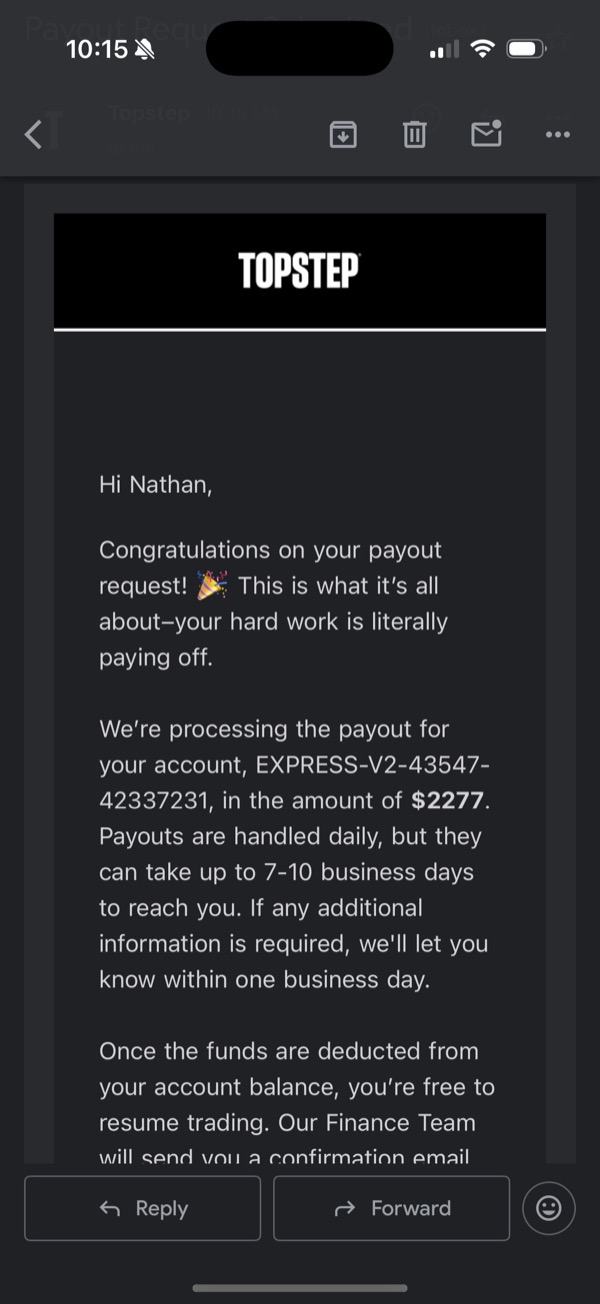 Student payout