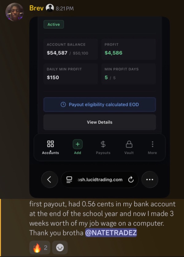 Student payout