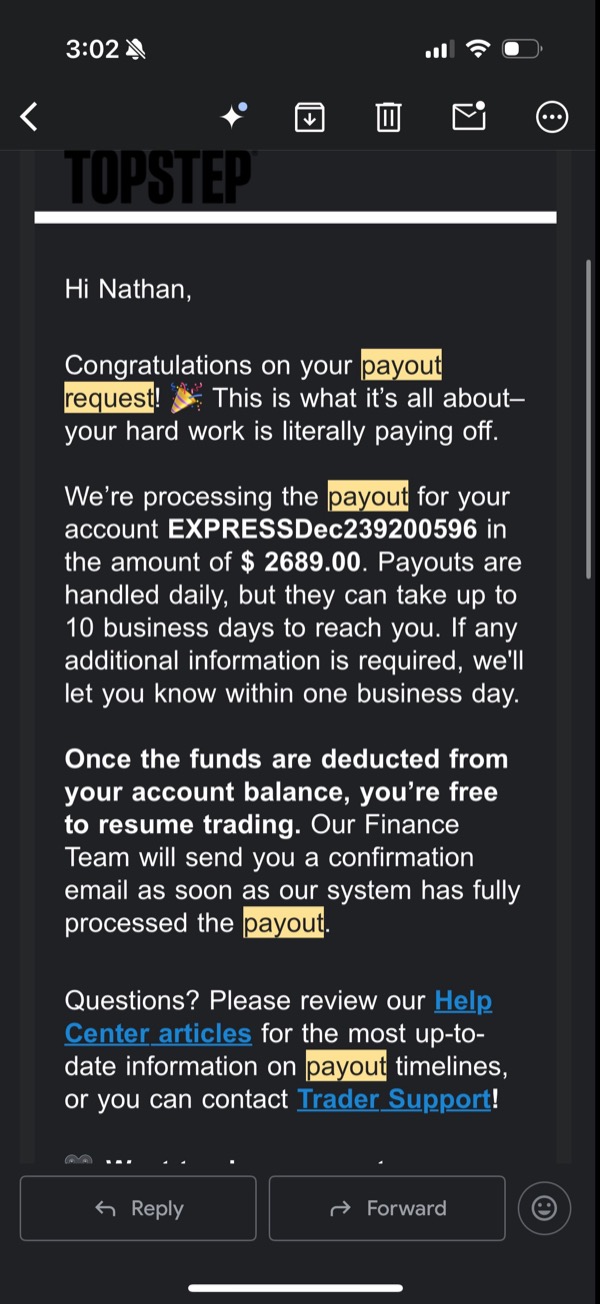Student payout