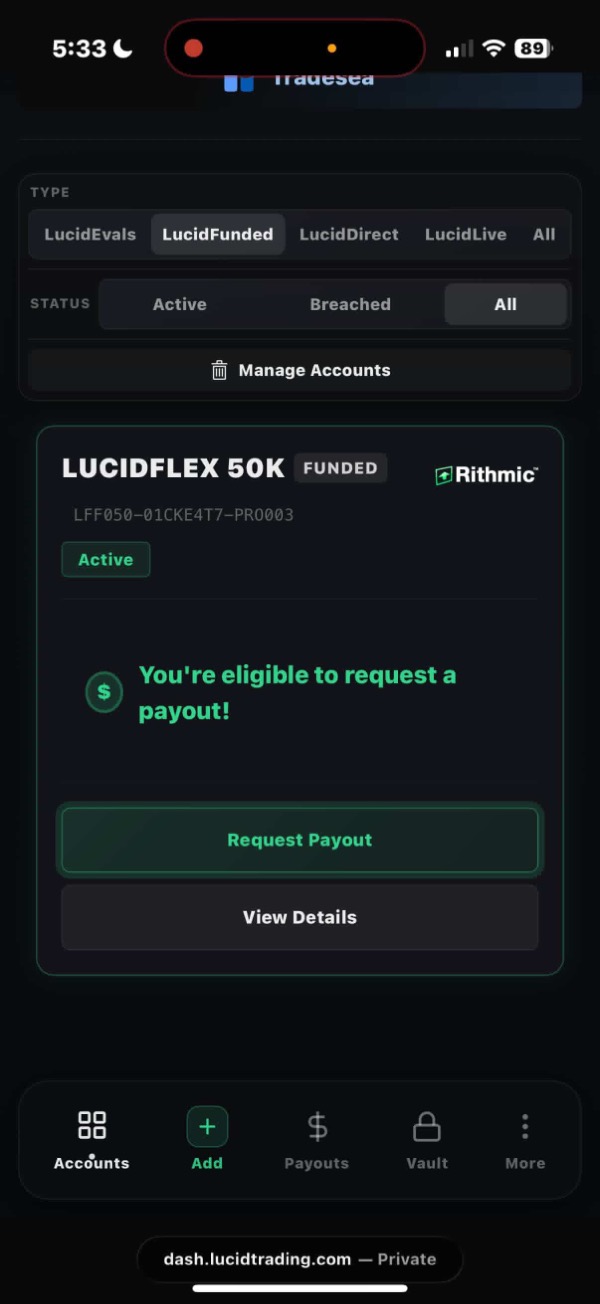 Student payout
